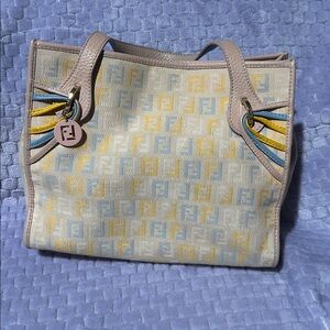 Fendi Zucchino Multicolor Fabric small Tote